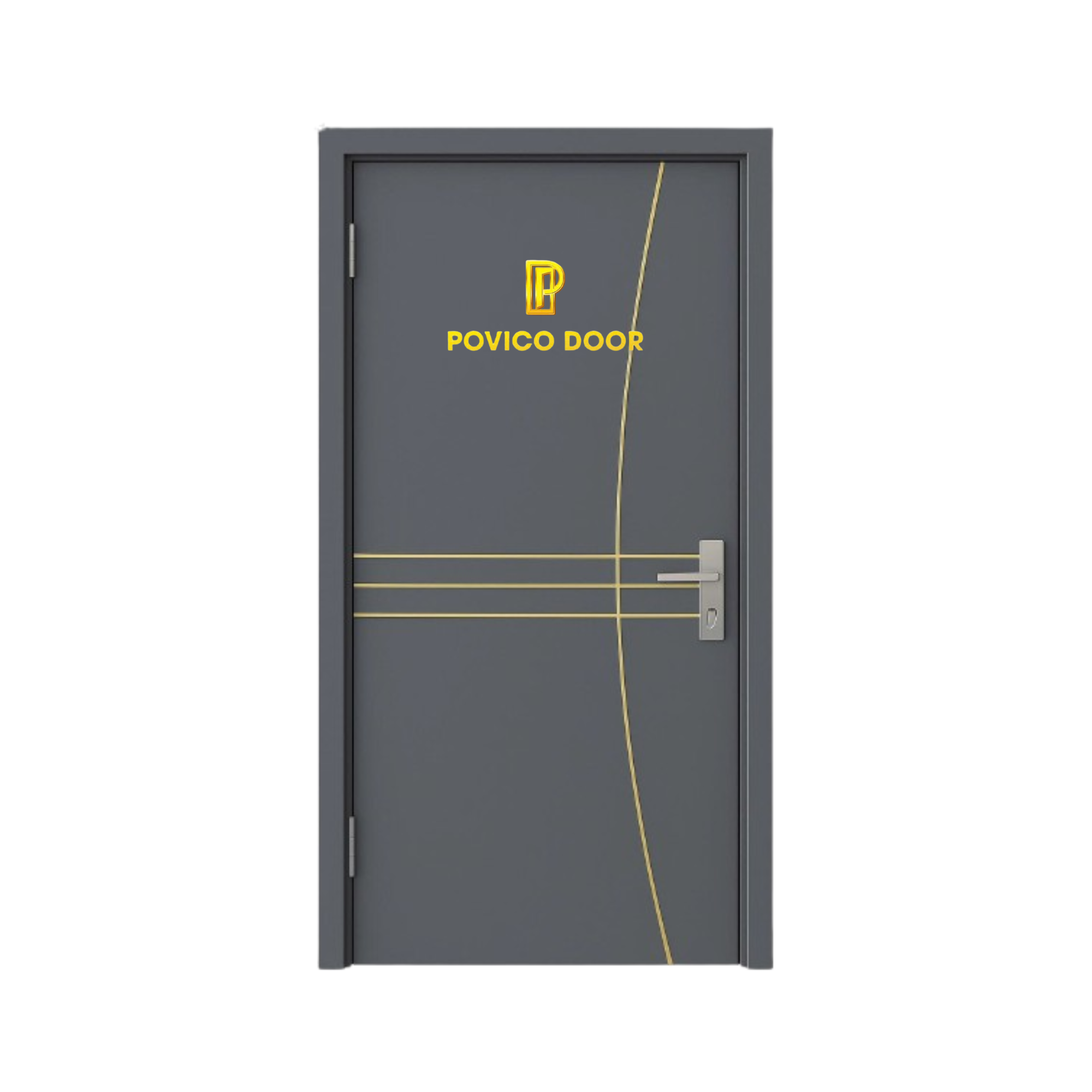 Cửa phẳng phủ film 3 sọc theo yêu cầu PVC-001